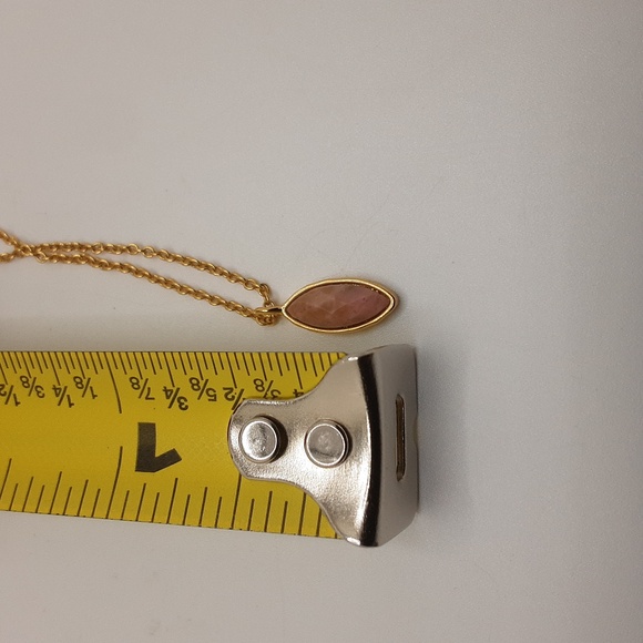 Gorjana Marquis Rose Quartz Necklace - Excellent Used Condition - Picture 9 of 12